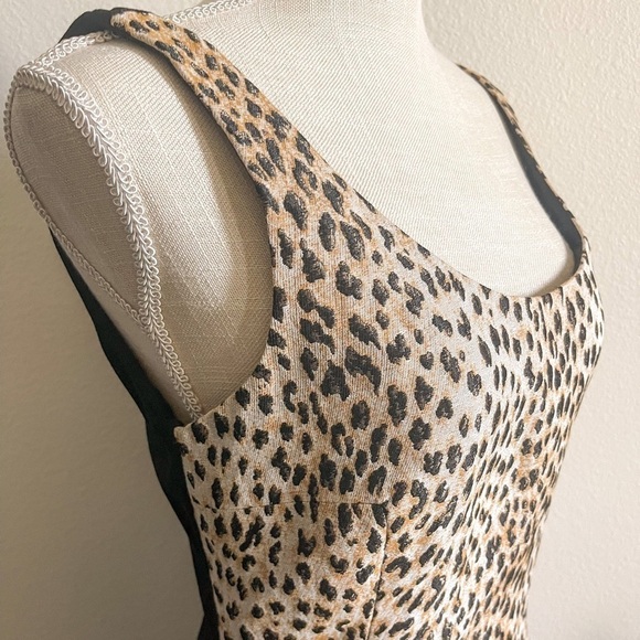 Diane Von Furstenberg Arianna Leopard Seath Dress | Size 10 - Picture 10 of 16